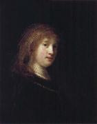 Saskia with a Veil REMBRANDT Harmenszoon van Rijn